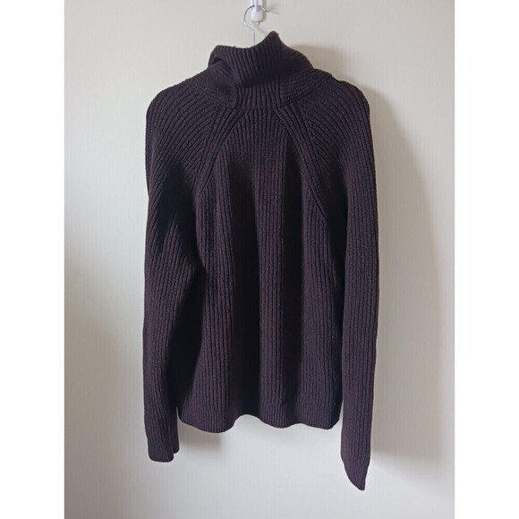 Banana Republic Mens Brown Sweater Wool Blend Shawl Neck Knit Henley Size 2XL - Picture 2 of 4